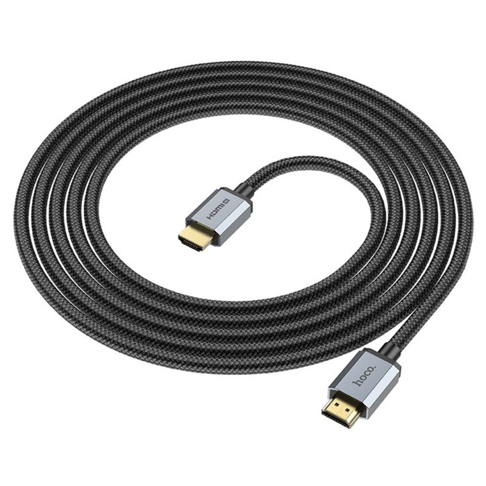 Кабель видео Hoco US03, HDMI 2.0, HDMI(m)-HDMI(m), 3 м, чёрный Кабель видео Hoco US03, HDMI 2.0, HDMI(m)-HDMI(m), 3 м, чёрный