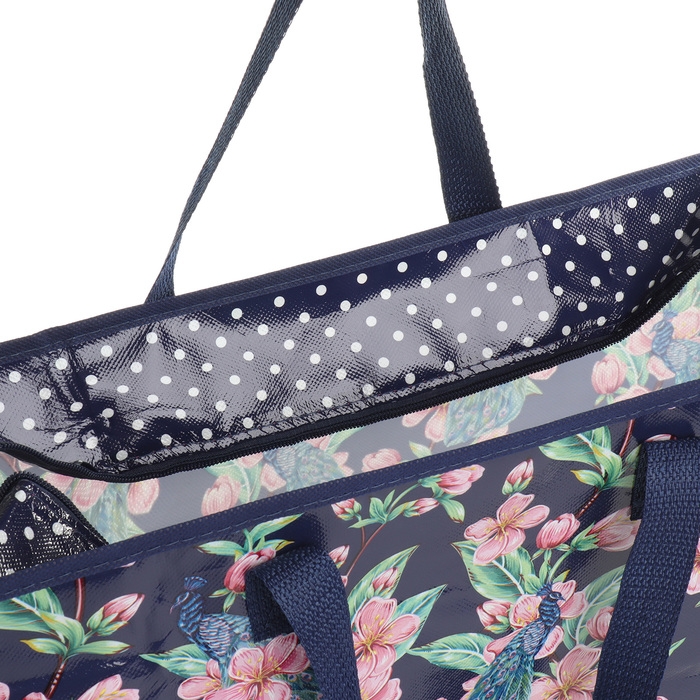 Сумка хозяйственная на молнии, цвет синий/разноцветный Сумка хозяйственная на молнии, цвет синий/разноцветный