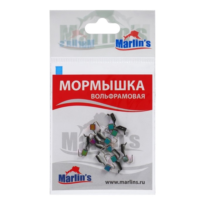 Мормышка вольфрам Marlin's Гвоздекубик, 2 мм, 0.4 г, черный, фосфор + бензин, 10 шт Мормышка вольфрам Marlin's Гвоздекубик, 2 мм, 0.4 г, черный, фосфор + бензин, 10 шт