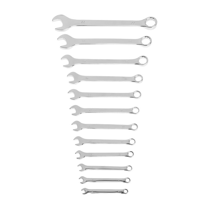 Набор ключей комбинированных в холдере ТУНДРА, CrV, зеркальные, 6 - 22 мм, 12 шт. Набор ключей комбинированных в холдере ТУНДРА, CrV, зеркальные, 6 - 22 мм, 12 шт.