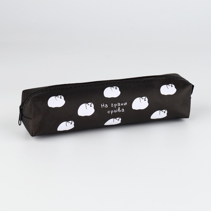 Пенал школьный из искусственной кожи «1 сентября: На грани срыва» , 19 х 8 х 3 см Пенал школьный из искусственной кожи «1 сентября: На грани срыва» , 19 х 8 х 3 см