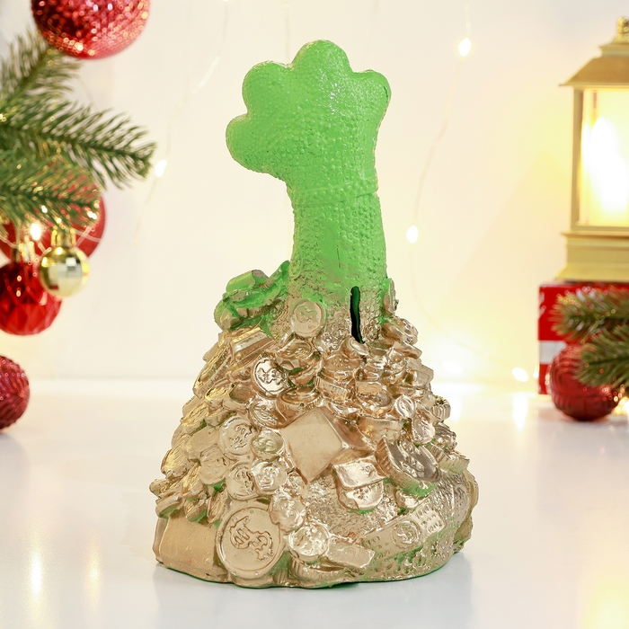 Копилка Копилка "Змея веселая" 20х12см, зеленая