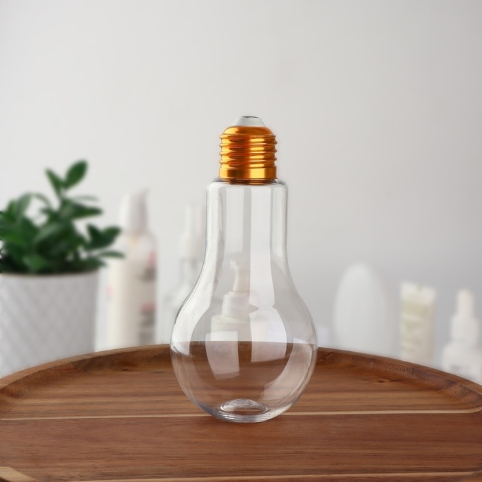 Бутылочка для хранения «Лампа», 200 мл, цвет золотой Бутылочка для хранения «Лампа», 200 мл, цвет золотой