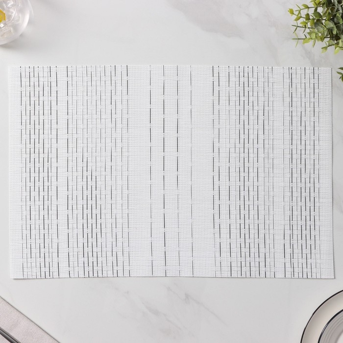 Салфетки сервировочные на стол Доляна «Ян», 4 шт, 30×45 см, цвет белый