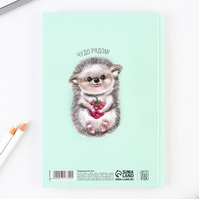 Ежедневник  Ежедневник "Чудо рядом", твёрдая обложка, А5, 80 листов