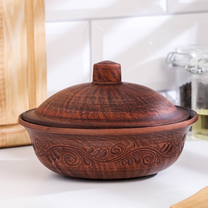 Кокотница  Кокотница "Вьюнок", 0,55 л., 11х16х16 см