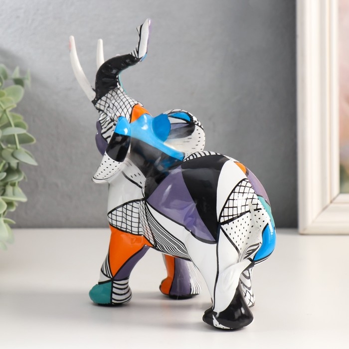 Сувенир полистоун Сувенир полистоун "Африканский слон. Абстракция" 8х13х19 см