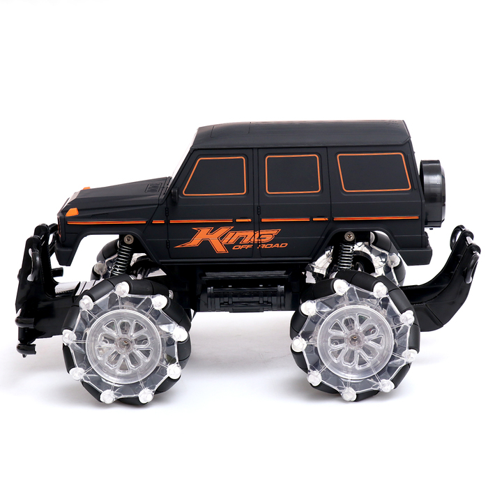 Машина радиоуправляемая «Внежорожник», 1:12, 4WD, движение во всех направлениях, работает от аккумулятора, цвет чёрный Машина радиоуправляемая «Внежорожник», 1:12, 4WD, движение во всех направлениях, работает от аккумулятора, цвет чёрный