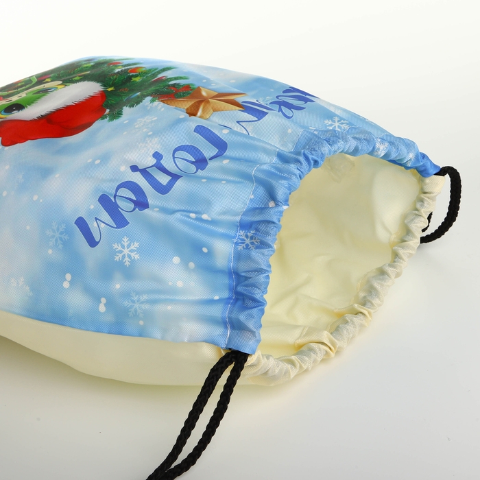 Новый год 2025. Новогодний мешок для подарков на шнурке «Змея», символ года, цвет разноцветный Новый год 2025. Новогодний мешок для подарков на шнурке «Змея», символ года, цвет разноцветный