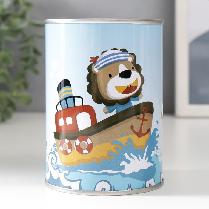 Копилка металл банка Копилка металл банка "Весёлые приключения" МИКС 7,5х7,5х10 см