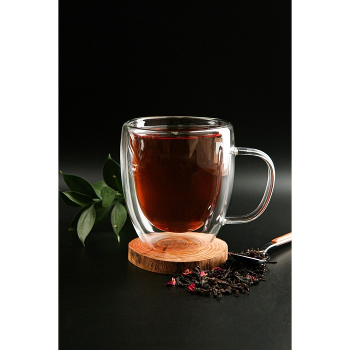 Кружка стеклянная с двойными стенками Magistro, 470 мл Кружка стеклянная с двойными стенками Magistro, 470 мл