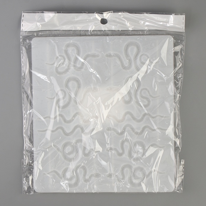 Силиконовый молд Силиконовый молд "Змейки" 16,5х14,8х1 см