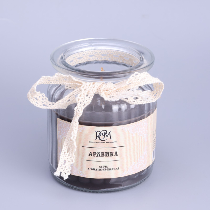 Свеча в банке ароматизированная  Свеча в банке ароматизированная "Арабика" 180гр, время горения 45ч