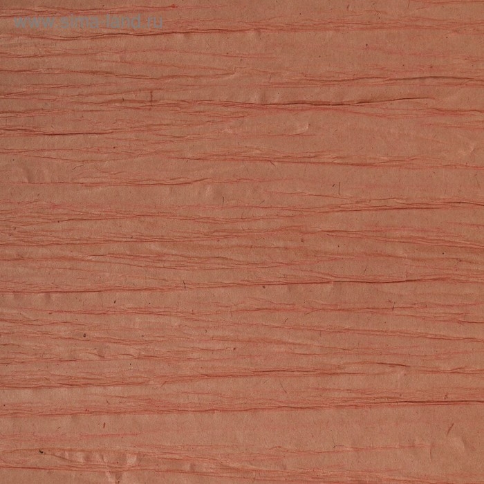 Бумага упаковочная крафт, эколюкс крепированный, какао, 0,7 х 5 м