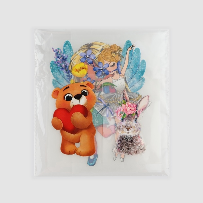 Набор термотрансферов для девочек, 5 шт Набор термотрансферов для девочек, 5 шт