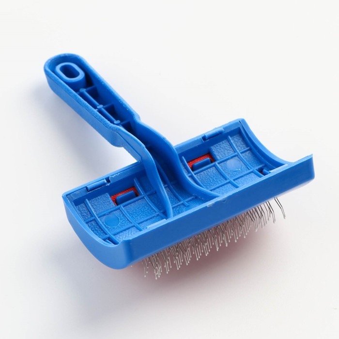 Пуходерка полукруглая малая с каплями, 8,5 х 13 см, синяя Пуходерка полукруглая малая с каплями, 8,5 х 13 см, синяя