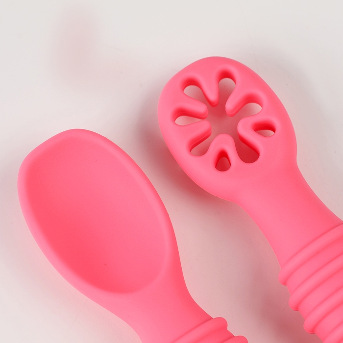 Набор детских столовых приборов, цвет розовый Набор детских столовых приборов, цвет розовый