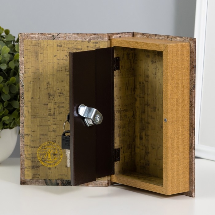 Сейф-книга дерево, кожзам Сейф-книга дерево, кожзам "Русалка" 21х13х5 см