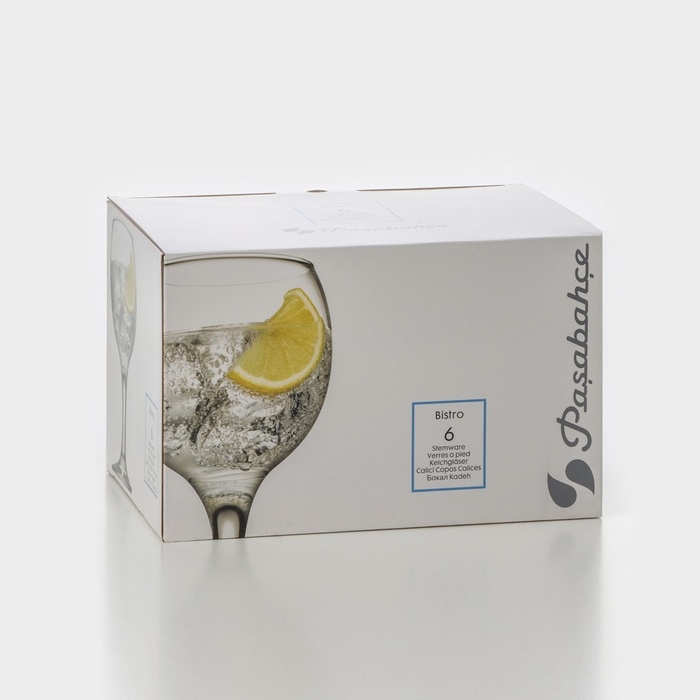 Набор стеклянных бокалов для вина Bistro, 290 мл, 6 шт Набор стеклянных бокалов для вина Bistro, 290 мл, 6 шт