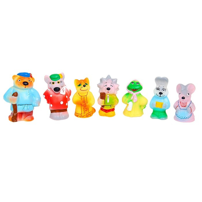 Набор резиновых игрушек «Теремок», 7 шт. Набор резиновых игрушек «Теремок», 7 шт.