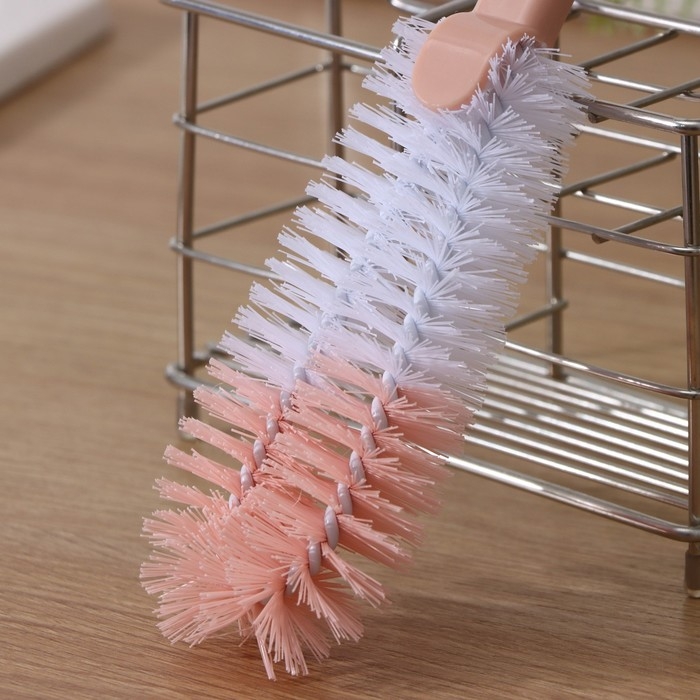 Ёршик для посуды двойной Доляна, 31×6 см, цвет МИКС Ёршик для посуды двойной Доляна, 31×6 см, цвет МИКС