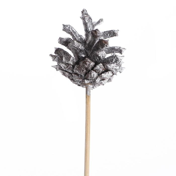 Новогодний декор «Букет серебряных шишек» Новогодний декор «Букет серебряных шишек»