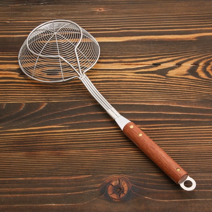 Дуршлаг-сито с деревянной ручкой 39см Дуршлаг-сито с деревянной ручкой 39см