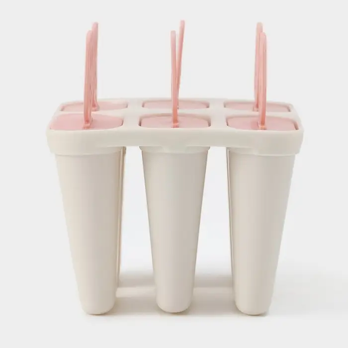 Форма для мороженого Доляна &laquo;Нега&raquo;, 6 ячеек, пластик, МИКС