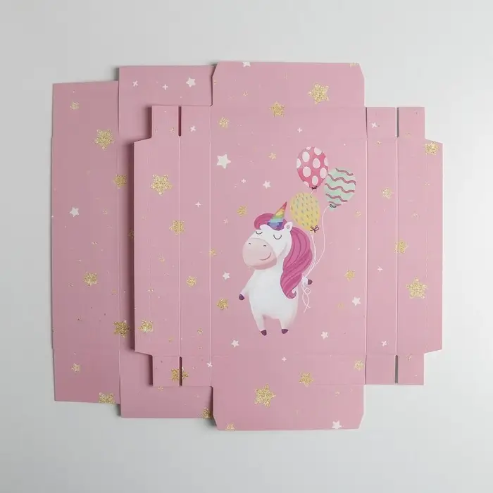 Коробка подарочная складная, упаковка, &laquo;Единорог&raquo;, 21 х 15 х 7 см
