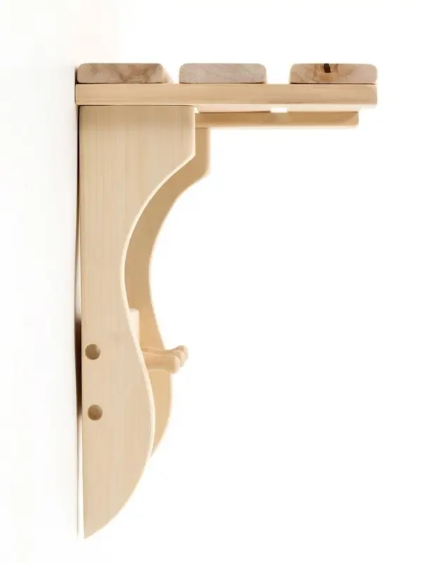 Полка - вешалка "Сосновская №2" 3 крючка 58х37х24 см