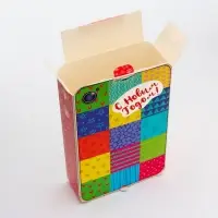 Коробка подарочная новогодняя складная «Вечериночка» 13×4×21 см