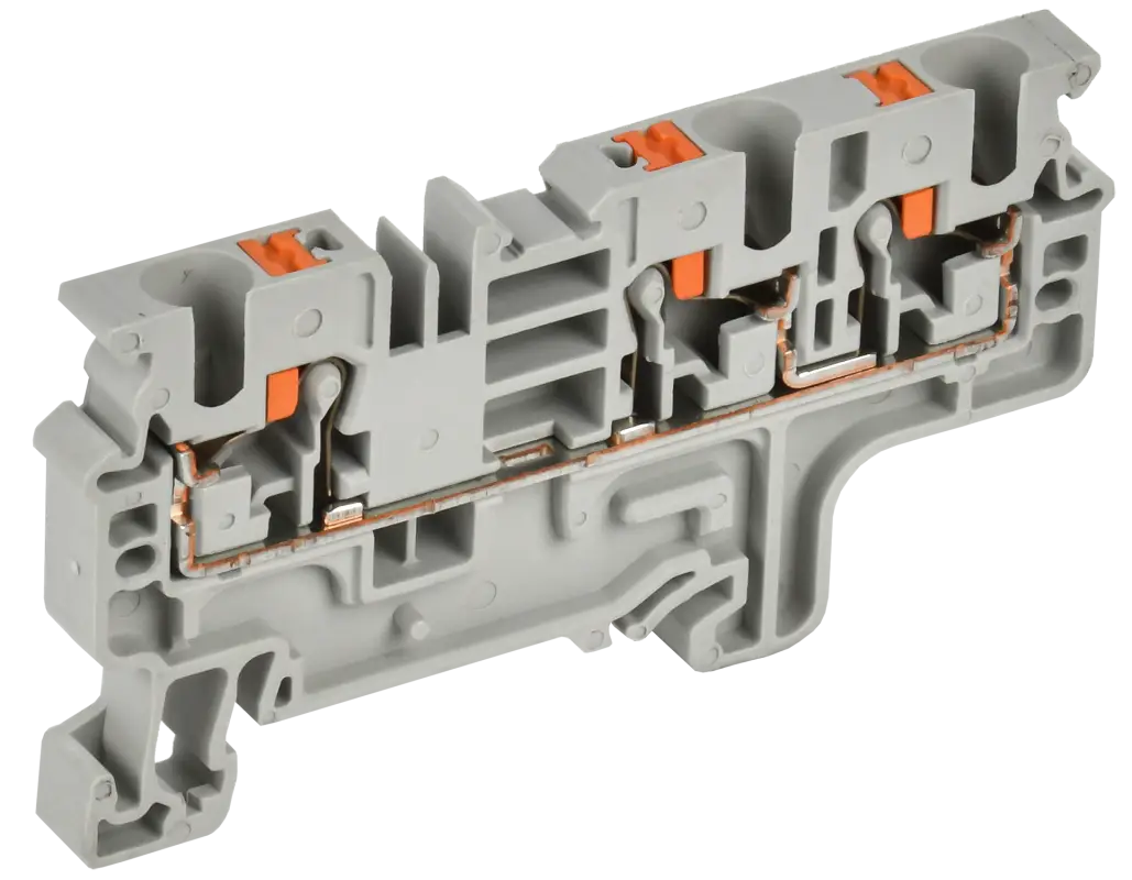 ARMAFIX Клемма пружинная Push-in CP-MC 3 вывода 4мм2 серая IEK