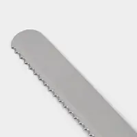 Нож для бисквита Доляна, рабочая часть 20 см, нержавеющая сталь, деревянная ручка