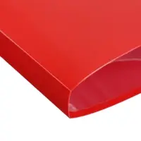 Папка с 10 вкладышами А4, 500 мкм, Calligrata, текстура &laquo;песок&raquo;, красная