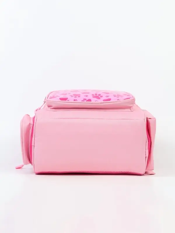 Ранец с эргономичной спинкой квадратный с доп. элементами "Мишка"