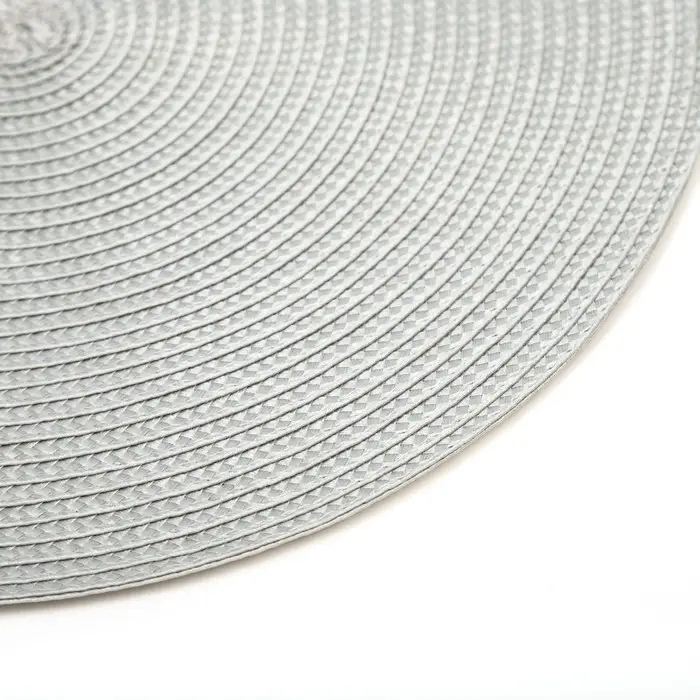 Набор салфеток «Доляна. Классика», 2 шт., серый, d=38 см