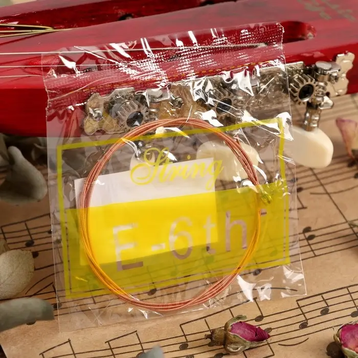 Струна для акустической гитары Music Life, №6, толщина 052, сталь Струна для акустической гитары Music Life, №6, толщина 052, сталь