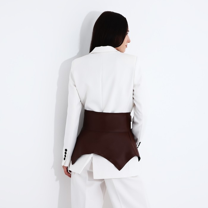 Ремень женский, по типу баска, ширина 73 см, цвет коричневый Ремень женский, по типу баска, ширина 73 см, цвет коричневый