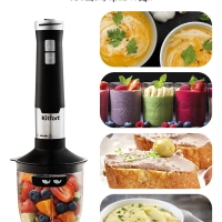 Блендер погружной с чашей KT-3053 (3 в 1) - 1000 Вт