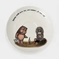 Кофейная пара КОРАЛЛ &laquo;Ёжик в тумане&raquo;, 210 мл, фарфор, белая