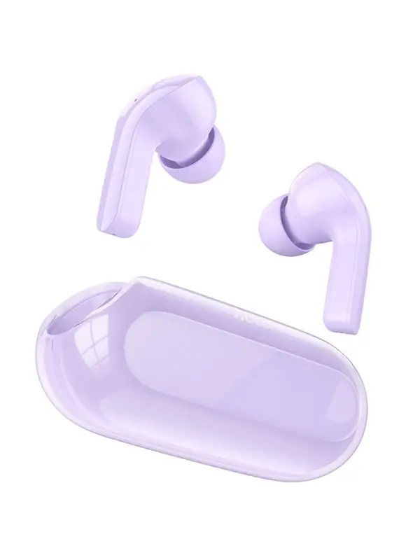 Наушники беспроводные Hoco EW39, TWS, вакуумные, Bluetooth 5.3, 30/300 мАч, шумоподавление, фиолетовые