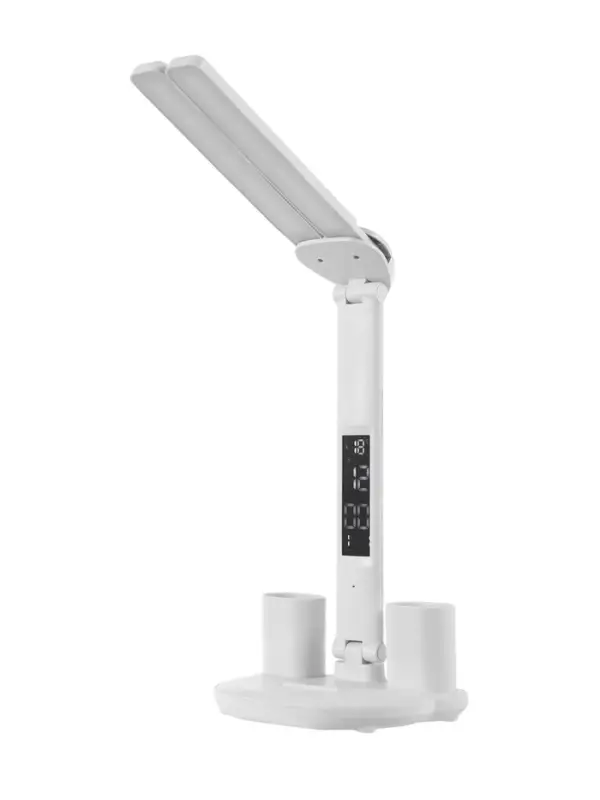 Часы - лампа электронные: календарь, термометр, LED, 3 режима, USB, 32&times;12&times;17 см