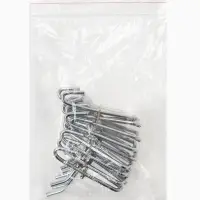 Крючок на сетку одинарный, d=3 мм, L=4.5 см, цвет хром