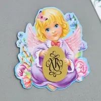 Магнит со скретч-слоем &laquo;Ангел&raquo; на пасху, 7&times;7 см