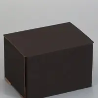 Коробка самосборная, черная, для подарков, хранения и отправки посылок, 17&times;12&times;10 см