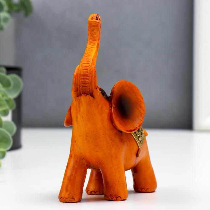 Сувенир полистоун Сувенир полистоун "Слон под дерево с узорами на попоне" 13х5х11 см