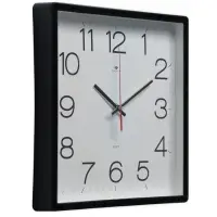 Часы настенные, интерьерные, бесшумные, 30&times;30 см, черные