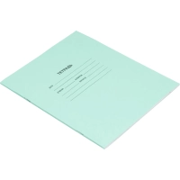 Тетрадь в зеленом офсете 24л., линия, штука, внутр.блок 100% белизна