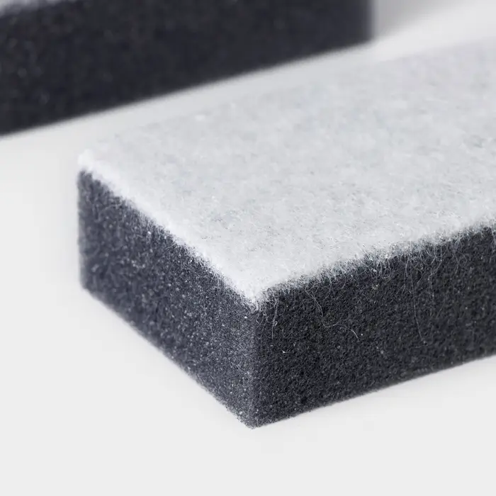 Набор губок для мытья посуды Raccoon, 5 шт., с частицами угля, 8.8&times;6&times;3 см, серый