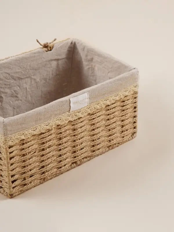 Корзина для хранения SL Home, плетёная, ручной работы, 35&times;25&times;19 см